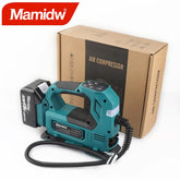 Mamidw Automatic Cordless Inflator Electric Air Pump Car Tire Handheld Air Compressor For Makita 18V Battery PIN